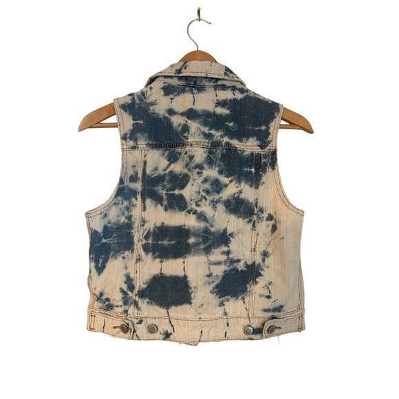 Thread & Supply Acid Wash Denim Vest Large - Picture 4 of 4